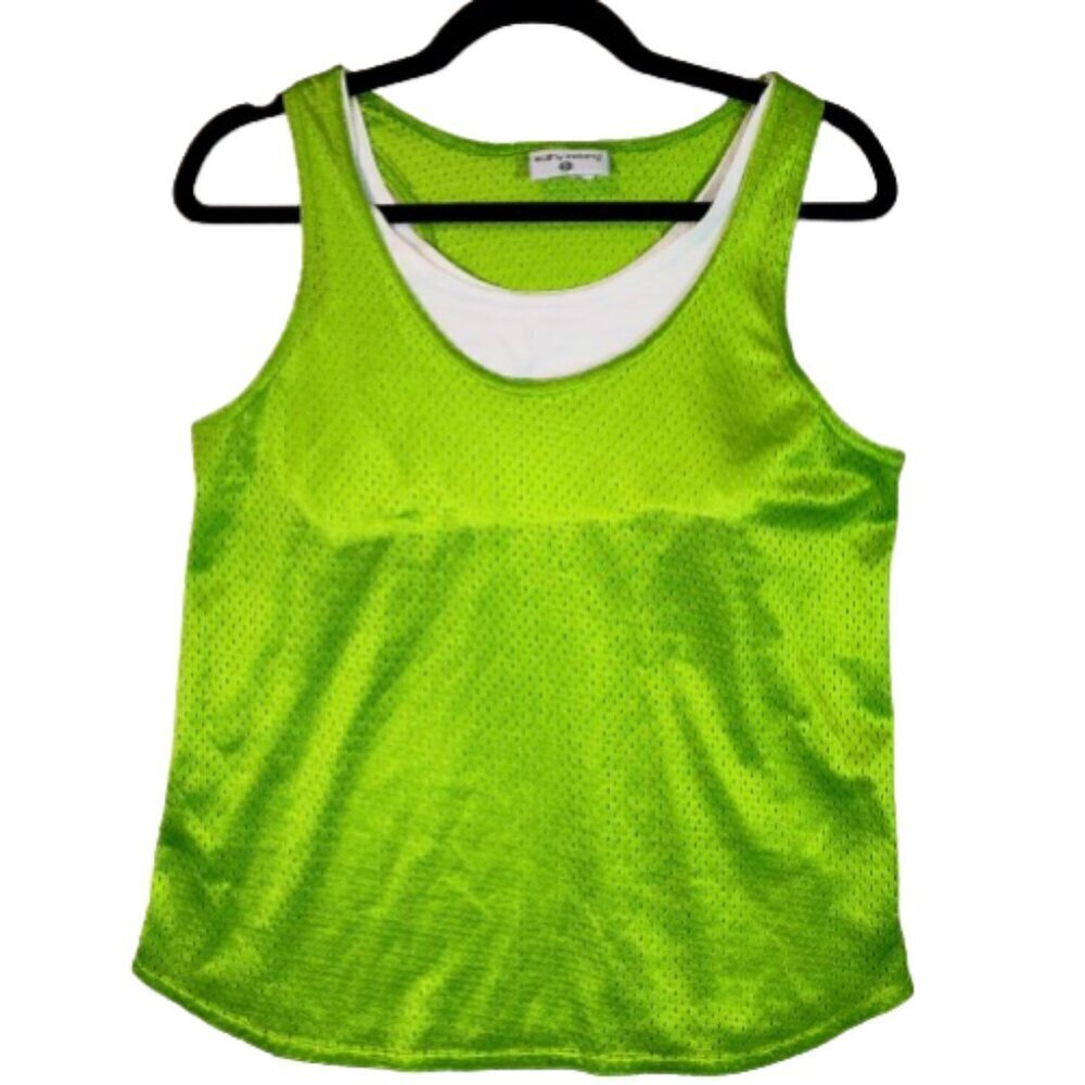 Sz. S Neon Green Kathy Ireland Sporty Tank Top
